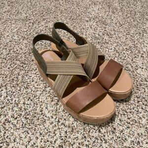 Sorel wedges size 10